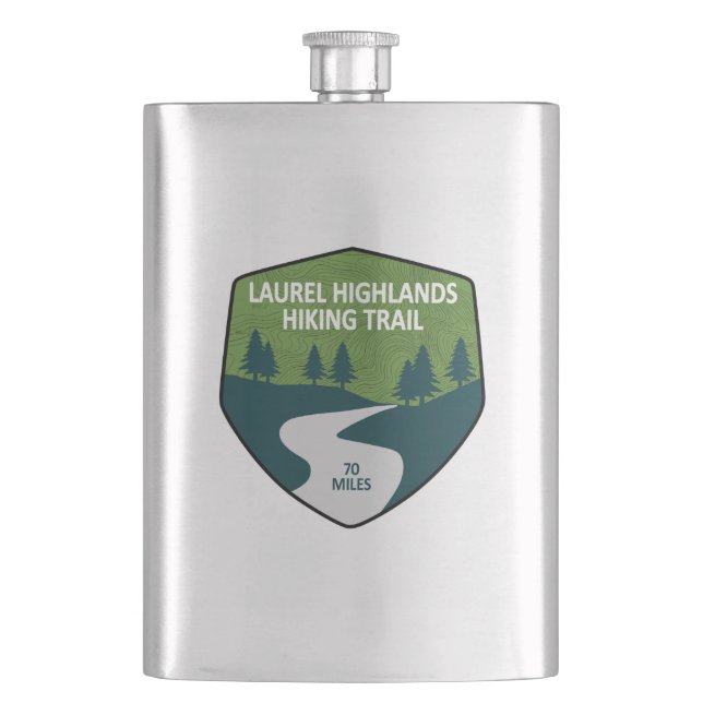 Laurel Highlands Hiking Trail Hip Flask (Front)