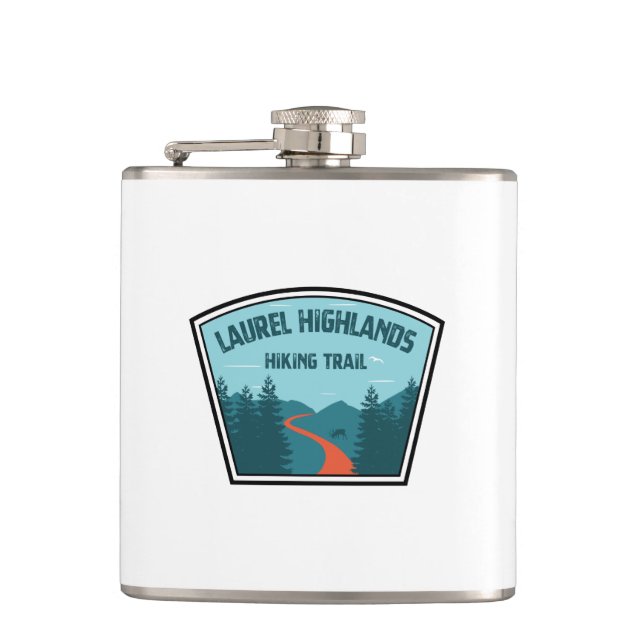 Laurel Highlands Hiking Trail Hip Flask (Front)