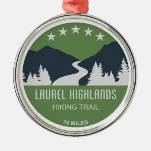 Laurel Highlands Hiking Trail Metal Tree Decoration