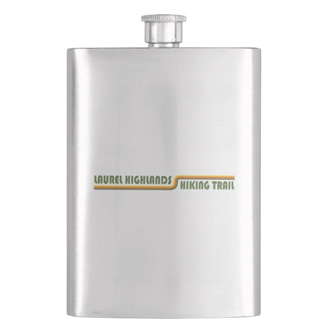 Laurel Highlands Hiking Trail Pennsylvania Hip Flask (Front)