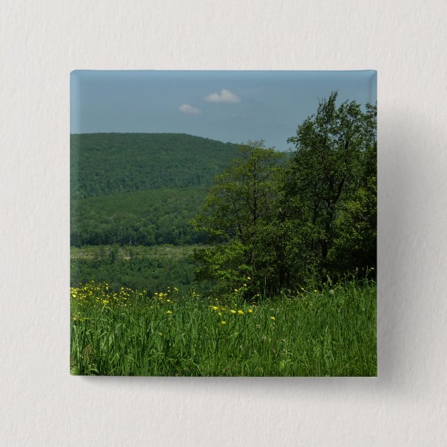 Laurel Highlands Pennsylvania Summer Photography 15 Cm Square Badge (Front)