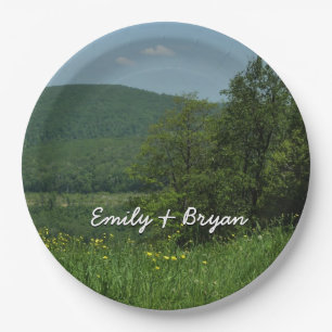 Laurel Highlands Pennsylvania Summer Photography Paper Plate
