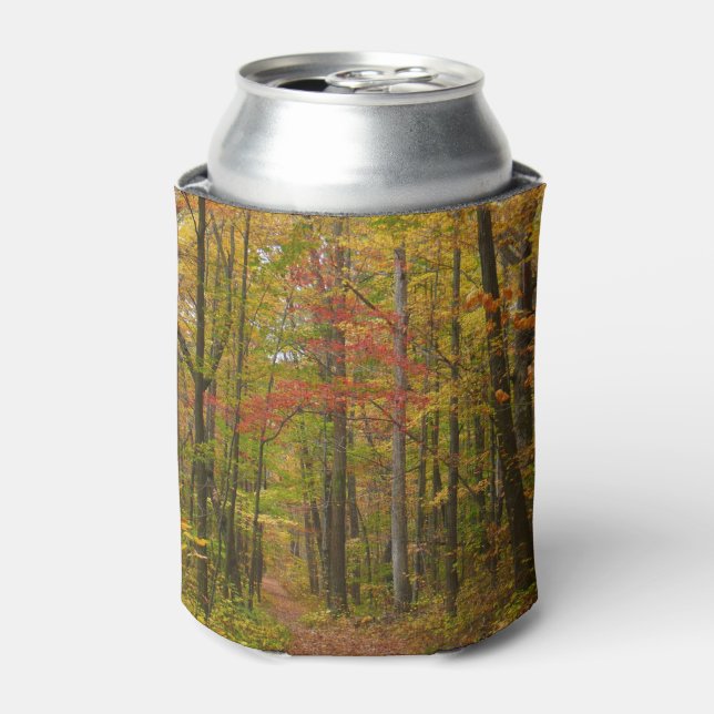 Laurel Hill Trail in Fall Can Cooler (Can Front)