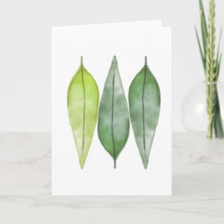 Laurel Leaf Blank Greeting Card
