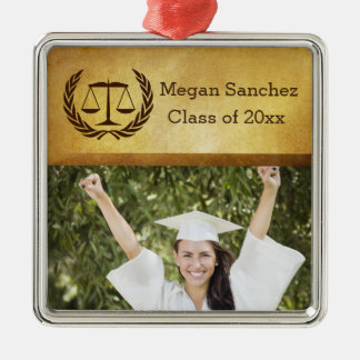 Laurel Leave Wreath | Scales of Justice Law School Metal Tree Decoration