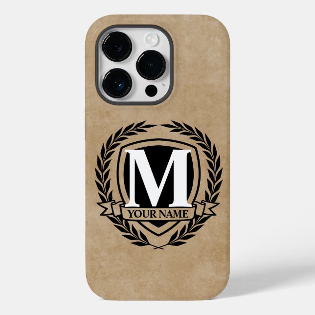 Laurel Monogram Design Case-Mate iPhone Case (Back)
