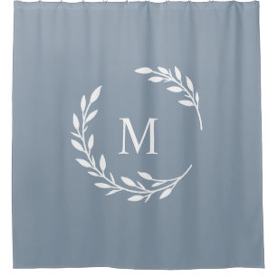 Laurel Monogrammed Shower Curtain