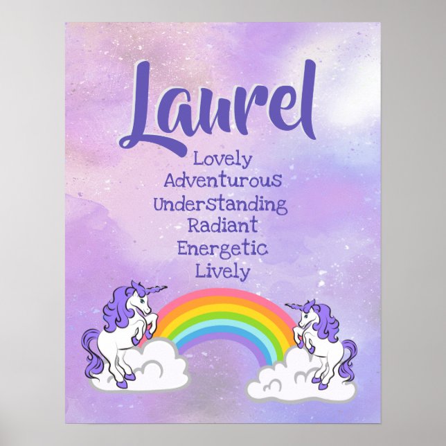 Laurel Name Poster (Front)
