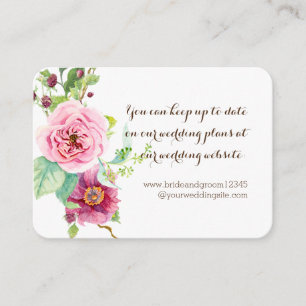 Laurel Olive Leaf Wreath Wedding Website Cards