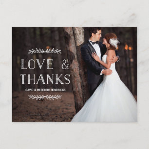 Laurel Whimsy Photo Thank You Postcard