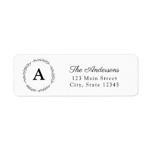 Laurel Wreath Collection    Return address labels