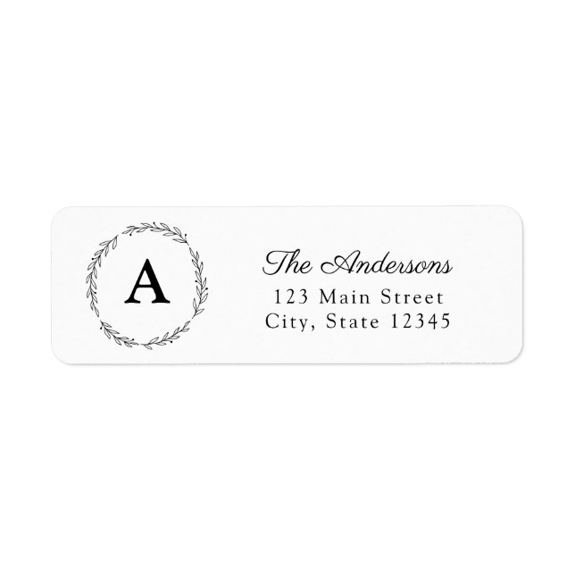 Laurel Wreath Collection  | Return address labels (Front)