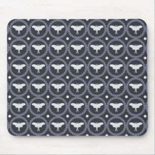 Laurel Wreath & Luna Moth Mouse Mat