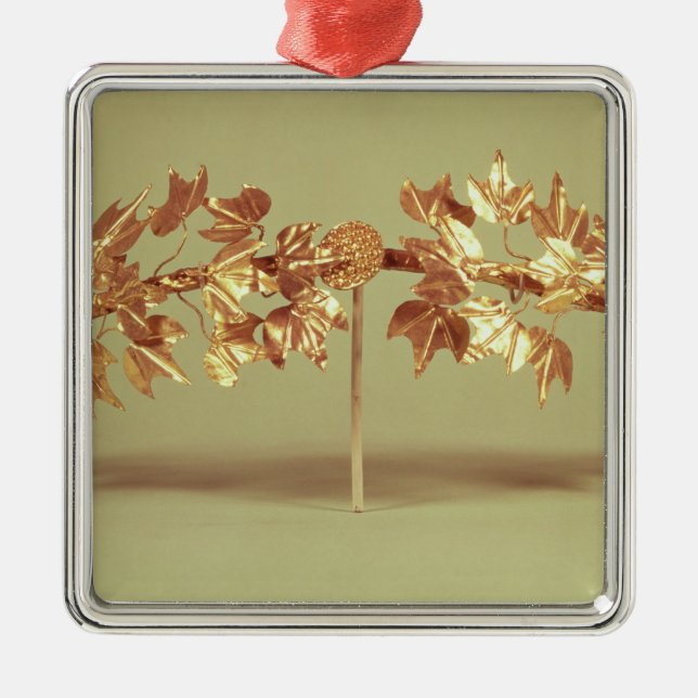Laurel wreath, Mycenae Metal Tree Decoration (Front)