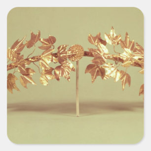 Laurel wreath, Mycenae Square Sticker