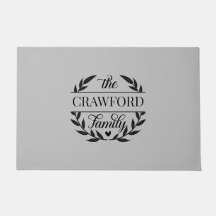Laurel Wreath Personalised Door Mat
