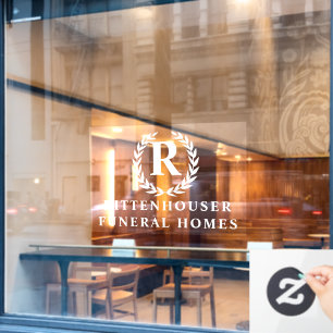 Laurel Wreath  Personalised Window Cling