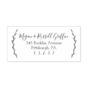 Laurels Personalised Address Stamp