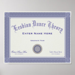Lauren Boebert Lesbian Dance Diploma Personalise Poster