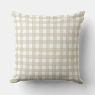 Lauren Gingham Beige Cushion