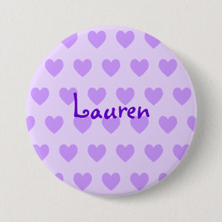 Lauren in Purple 7.5 Cm Round Badge