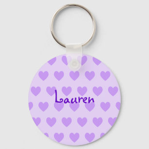 Lauren in Purple Key Ring