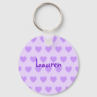 Lauren in Purple Key Ring