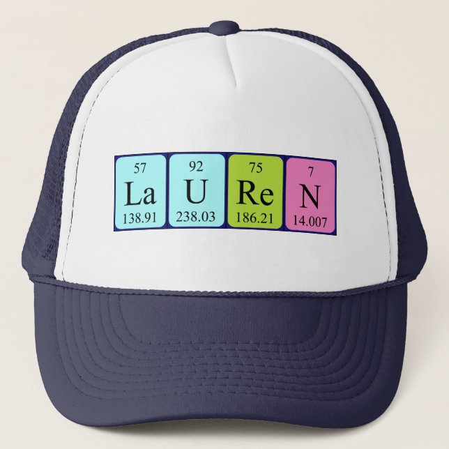 Lauren periodic table name hat (Front)