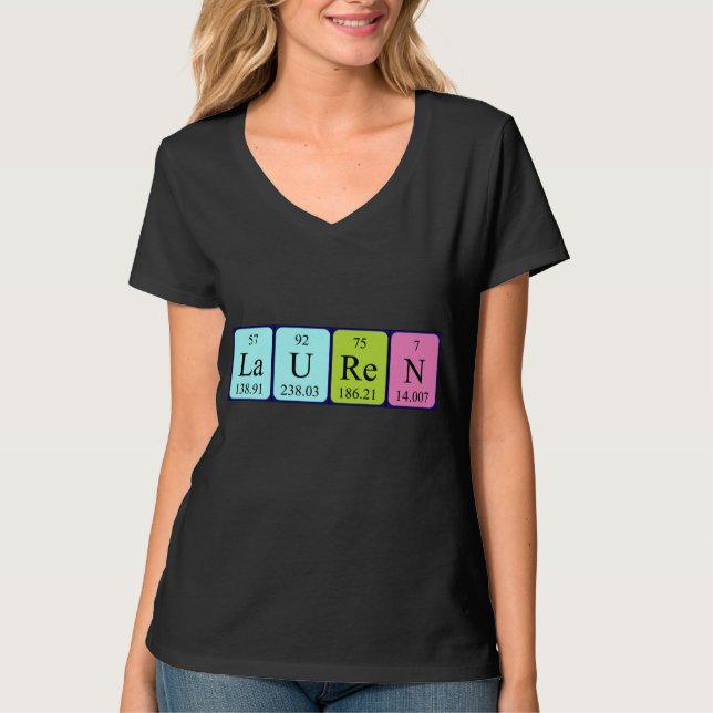 Lauren periodic table name shirt (Front)