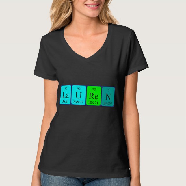 Lauren periodic table name shirt (Front)