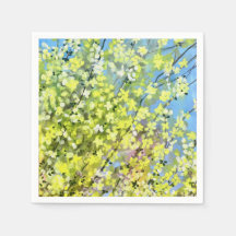 Lauren RosenbergBlooming Forsythia Cocktail Napkin