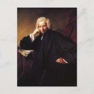Laurence Sterne (painting by Sir Joshua Reynolds) Postcard