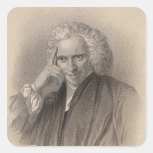 Laurence Sterne Square Sticker