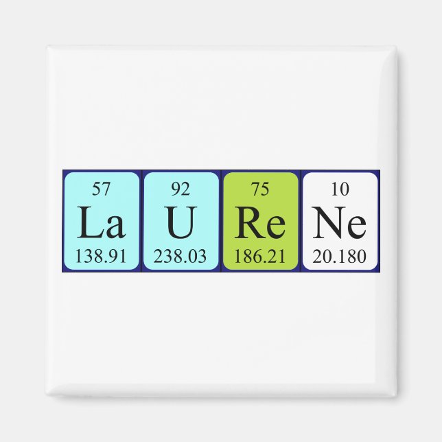 Laurene periodic table name magnet (Front)