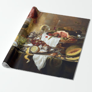 Laurens Craen Still Life with Imaginary View Wrapping Paper