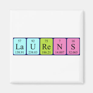 Laurens periodic table name magnet