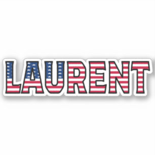 Laurent Name Vorname USA Sticker Stickerset