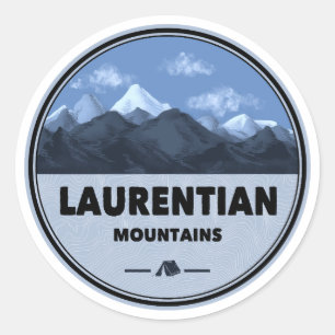 Laurentian Mountains Quebec Canada Camping Classic Round Sticker