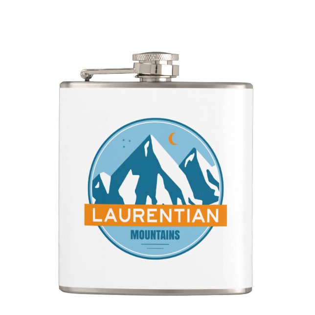 Laurentian Mountains Quebec Canada Hip Flask (Front)