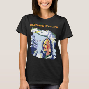 Laurentian Mountains Retro Travel T-Shirt