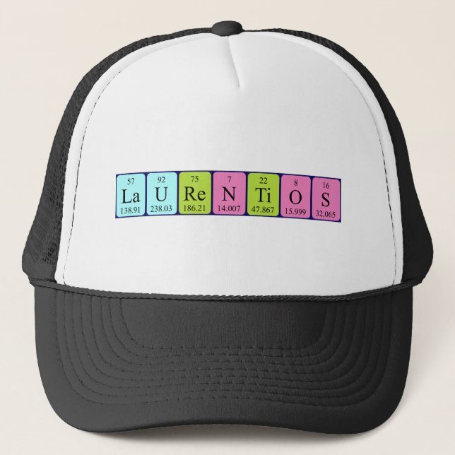 Laurentios periodic table name hat (Front)