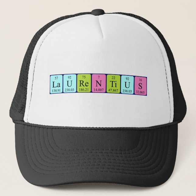 Laurentius periodic table name hat (Front)