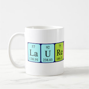 Laurentyne periodic table name mug