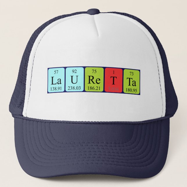 Lauretta periodic table name hat (Front)