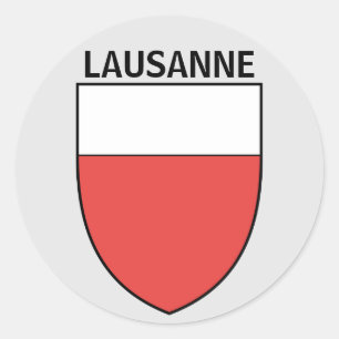Lausanne coat of arms, SWITZERLAND  Classic Round Sticker