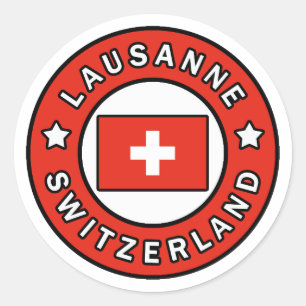 Lausanne Switzerland Classic Round Sticker
