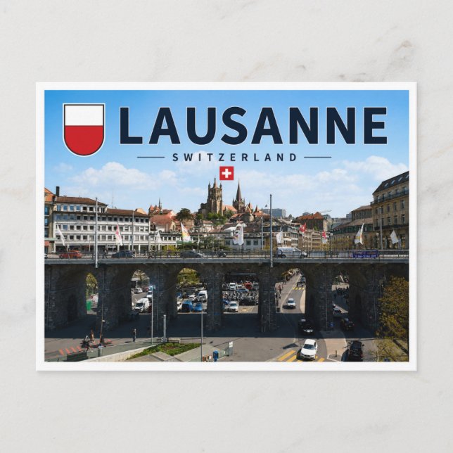 Lausanne - Switzerland Postcard (Front)