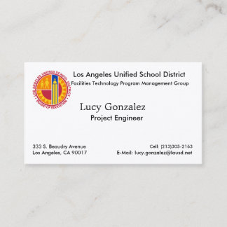 LAUSD Business Card