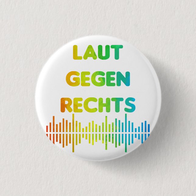 Laut gegen Rechts Nr 05 3 Cm Round Badge (Front)