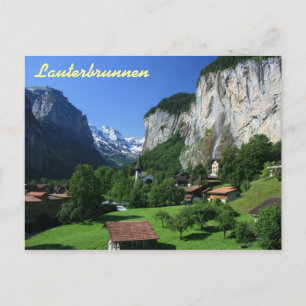 Lauterbrunnen, Switzerland Postcard